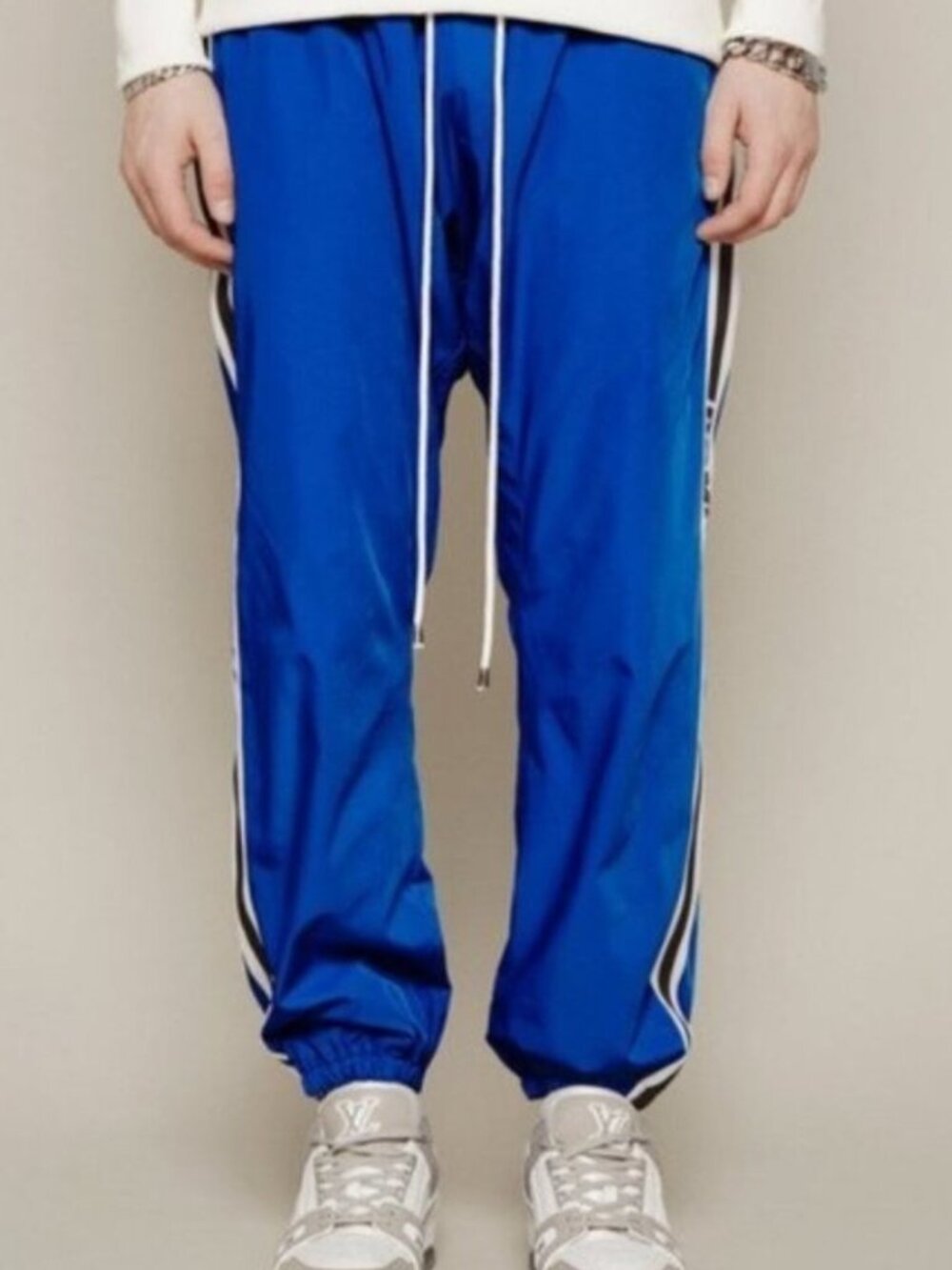 Domrebel relaxed track pants/joggers - blue